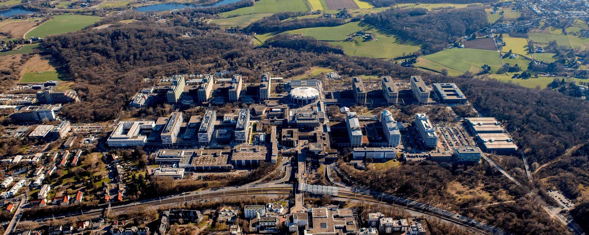 Aerial view Ruhr-University Bochu