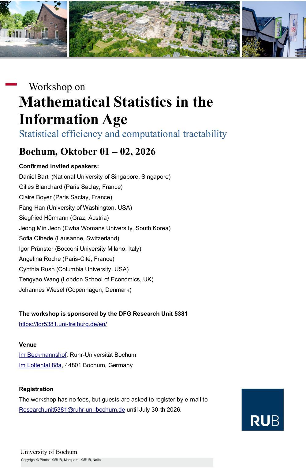 Poster Workshop Bochum