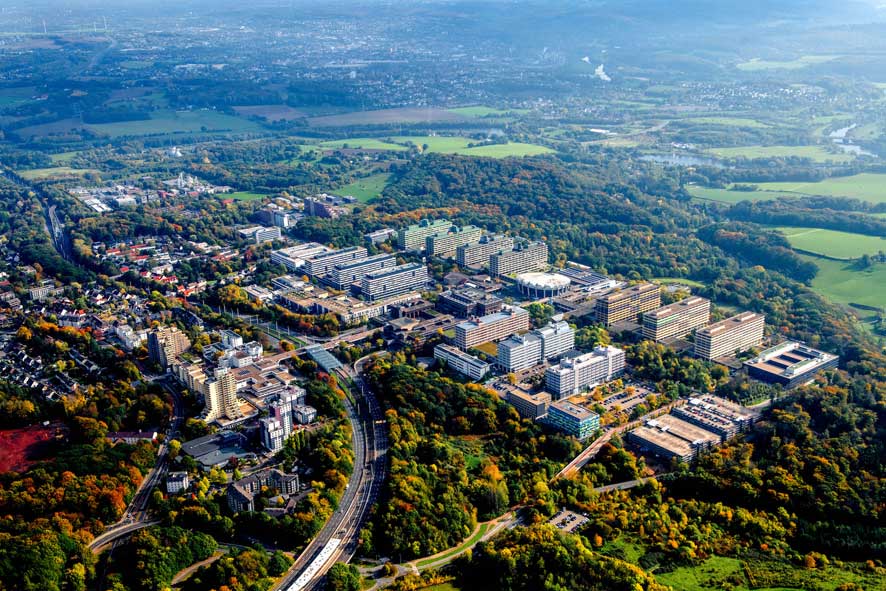Aerial view Ruhr-University Bochum
